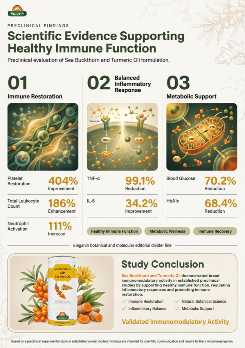 Biosash preclinical study results
            for Turmeric Oil — immunity, page 2